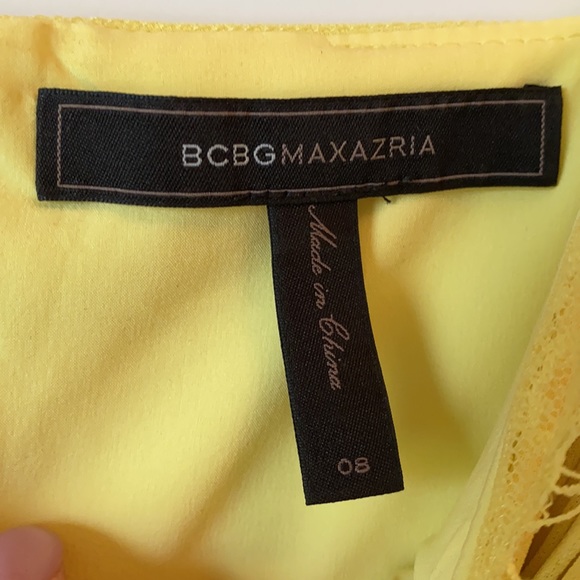 BCBGMaxazria Katalina Chiffon and Lace Dress - Picture 8 of 11